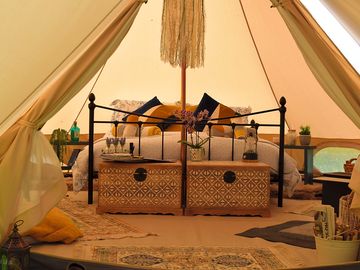 Bell tent interior