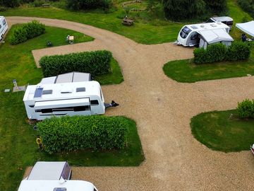 Fully serviced gravel touring pitches