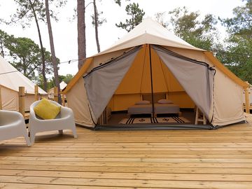 Bell tent interior