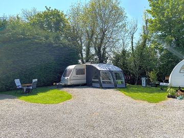 Grass and gravel pitches