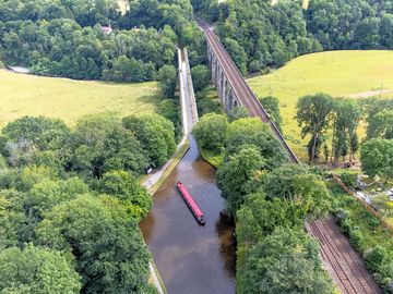 Nearby chirk aquaduct and viaduct