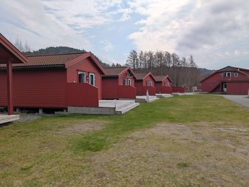 Outside the cabins