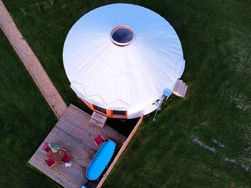 From above