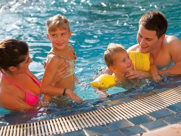 Family time in the waterpark