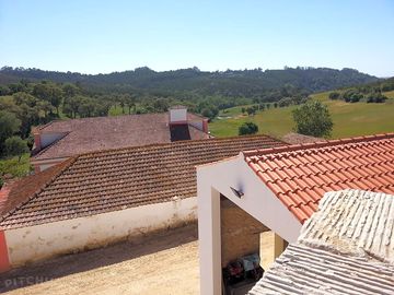 View of the stables