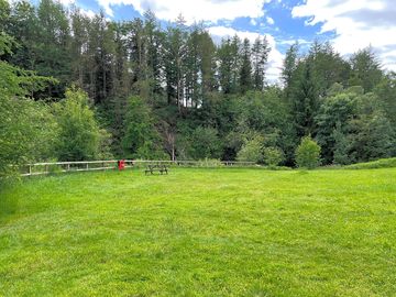 Riverside camping field