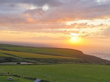 Sunset view from the pitches