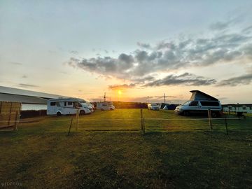 Sun up morning on site