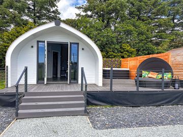 Camping pod exterior