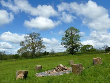 Firepit in the field