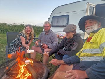 Roasting marshmallows