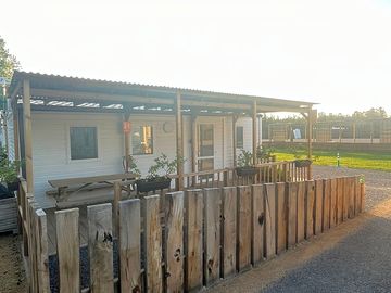 Fenced bungalow