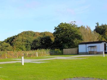 Spacious hardstanding pitches