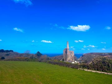 Camping next to wheal friendly engine house