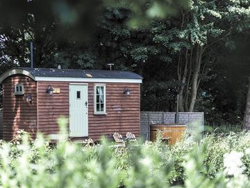 Shepherd's hut exterior