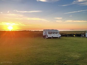 Sunset at campsite