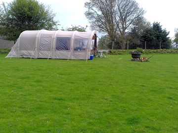 Large family tents easily accommodated
