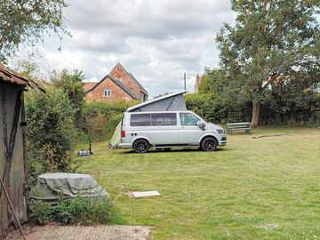 Sunflower campervan pitch