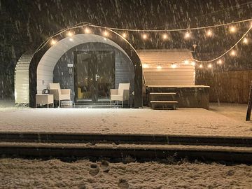 The pod under snow