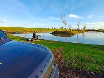 Park by your fishing peg