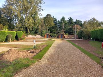 Caravan pitches and pods