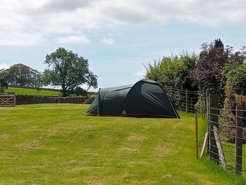 Blue skies over the site