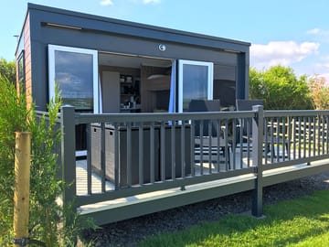 All family cabins have decking with outside patio furniture