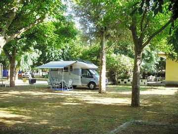 Spacious touring pitches