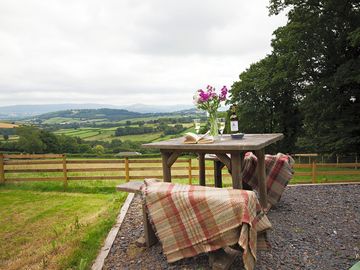 Space to relax with a view, a book and a glass of wine…