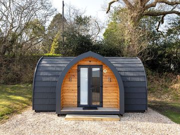 Exterior of camping pod