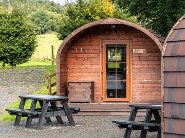 Luxury camping pods