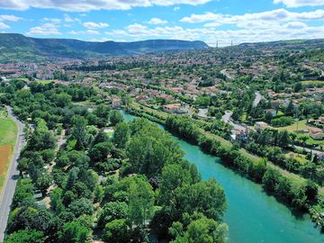 Aerial view of the area