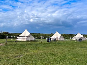 View of the tents