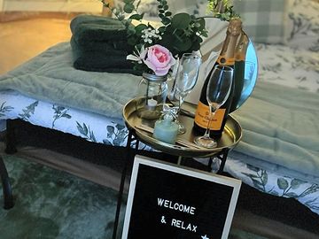 Sit back and relax in our luxury bell tents