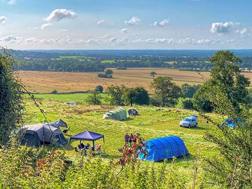 Stunning views from the pitches, with plenty of space