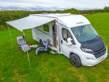 Non-electric grass touring pitch