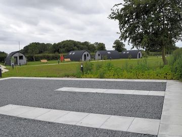 The pods from the main car park