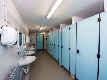 Inside the bathrooms
