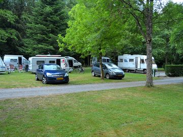 View of the mixed motorhome pitches