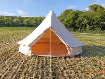 Unfurnished bell tent