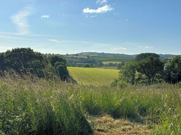View from the camping pitches
