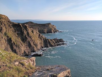 Coast path views a 5 minute walk away