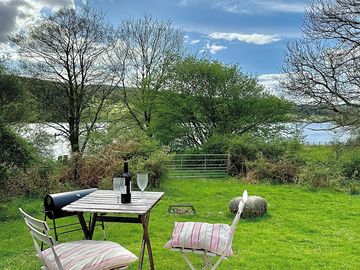 External decking with a loch view