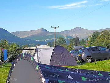 Views of the brecon beacons from the camp site!