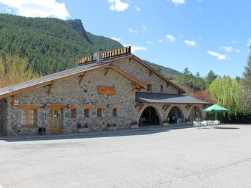 Main building, including restaurant and bar