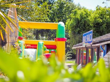 Snack bar and bouncy castle