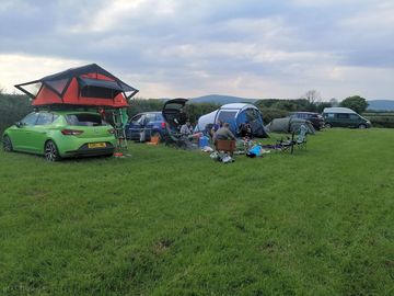 Campers enjoying their stay