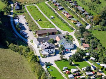 The campsite from above