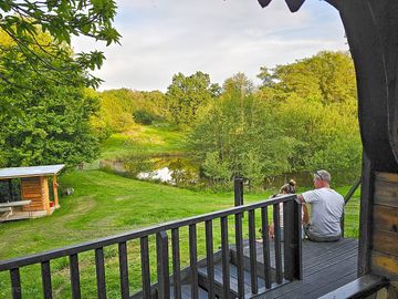 The view from covered dining area