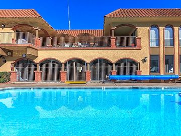 Relax in the pool year round